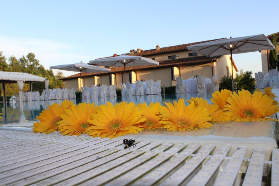 Matrimonio in piscina