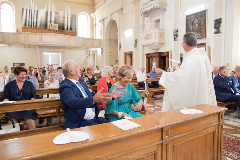 Foto sposi in chiesa Resana