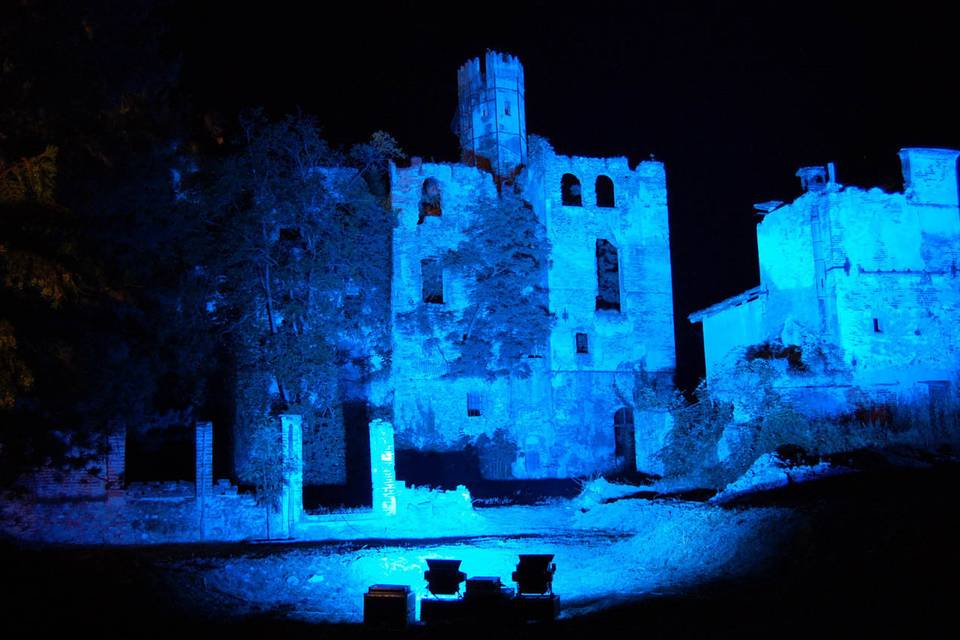 Castello illuminato