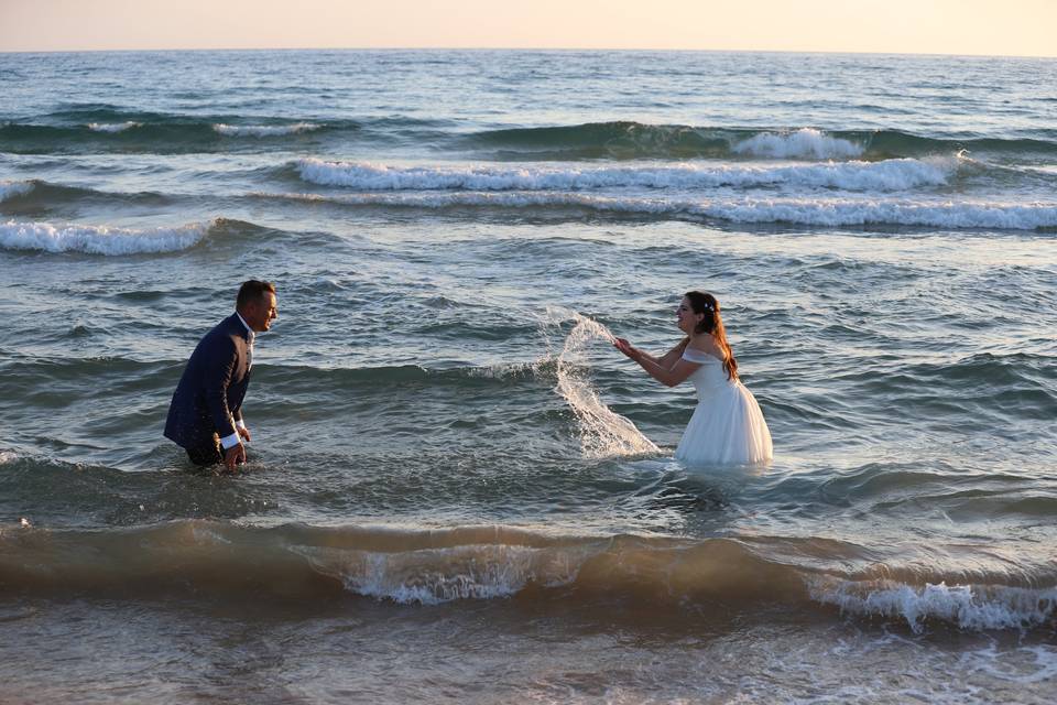 Schizzando acqua