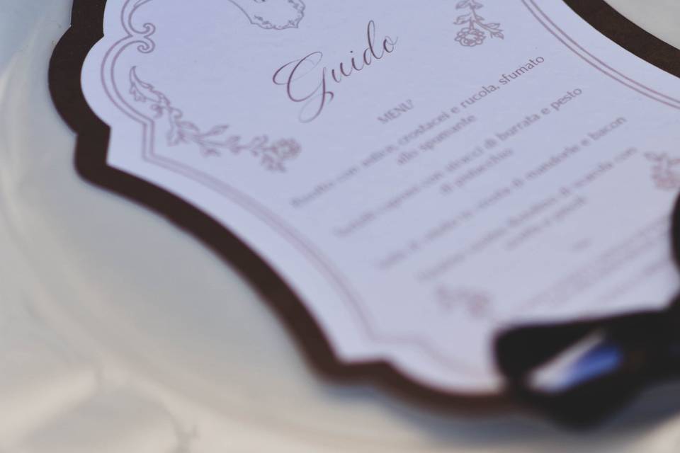 Segnaposto Menu