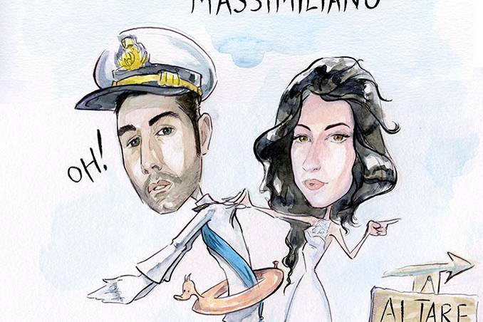 Caricatura sposi in omaggio