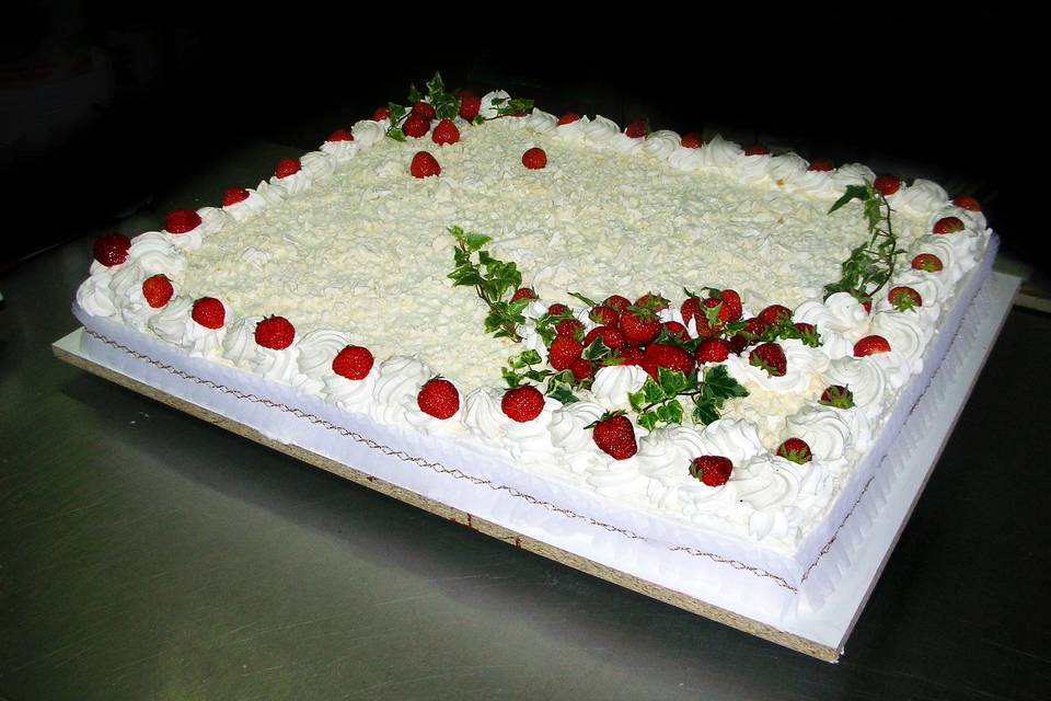 Torta crema chantilly e fragol