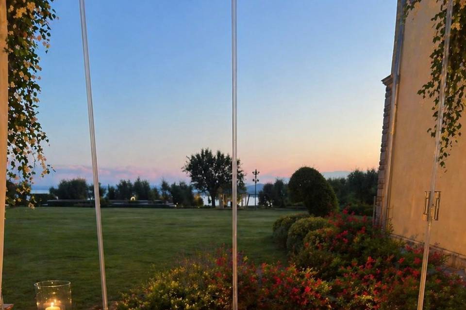 La veranda vista lago