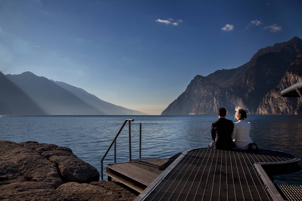 Sposi e lago di garda