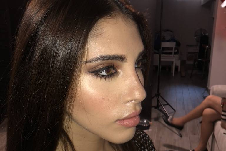 Idea trucco sposa smokey