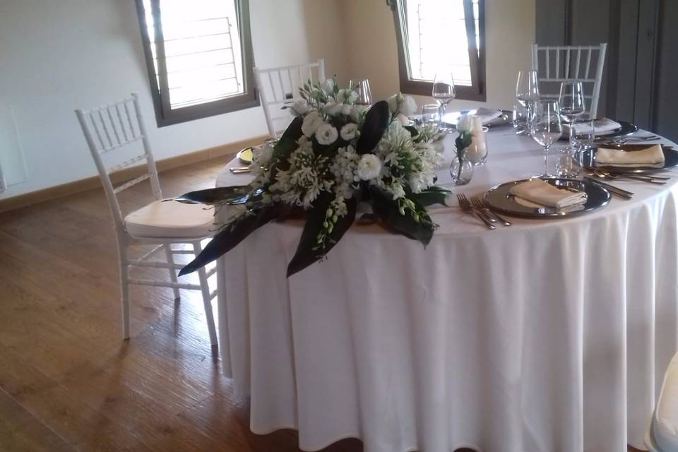 Tavolo degli sposi in Villa