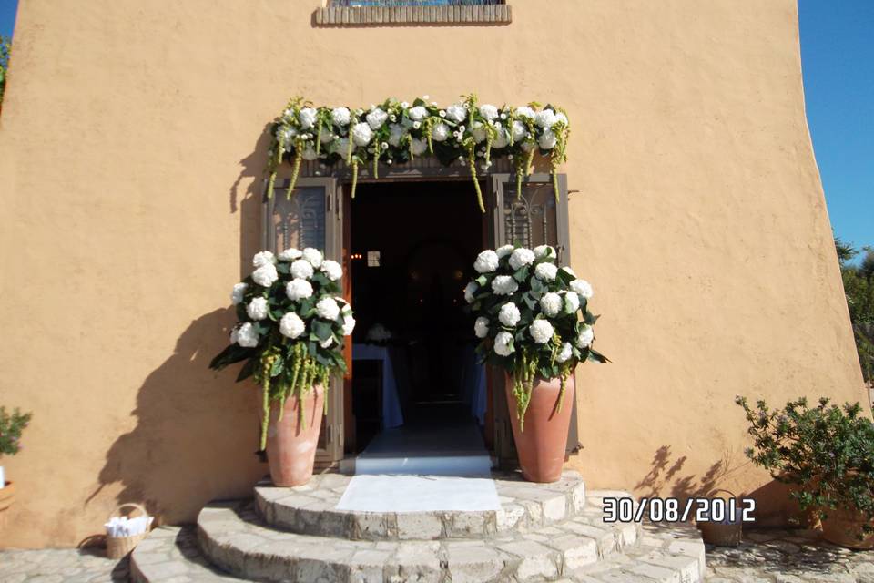 Addobbi esterno chiesa