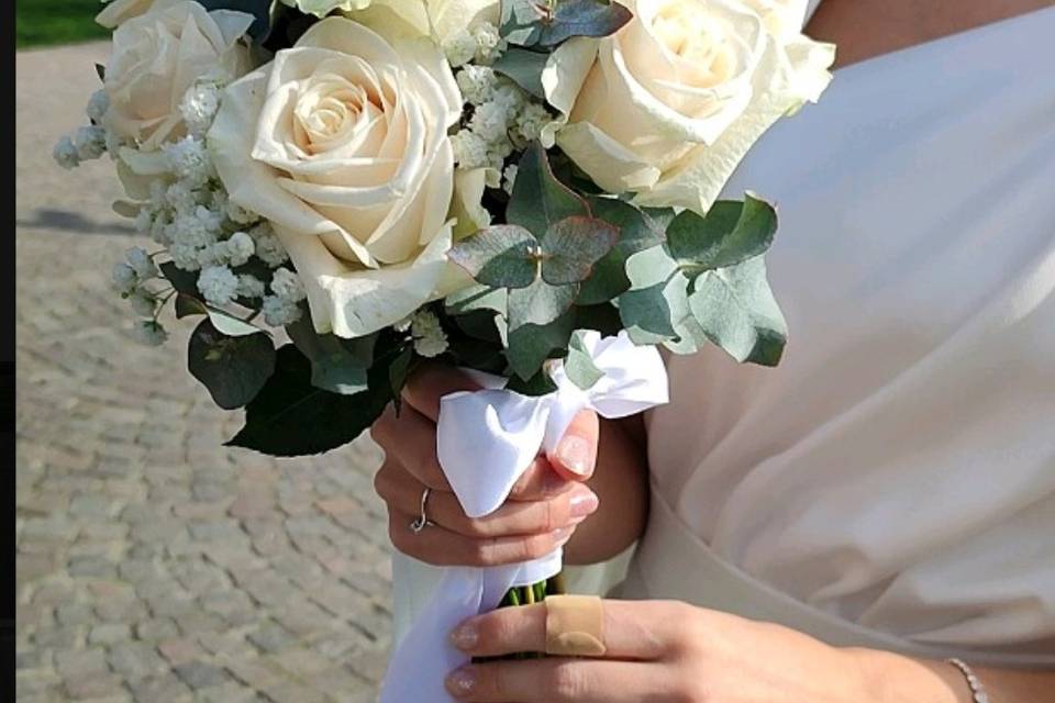 Bouquet rose bianche