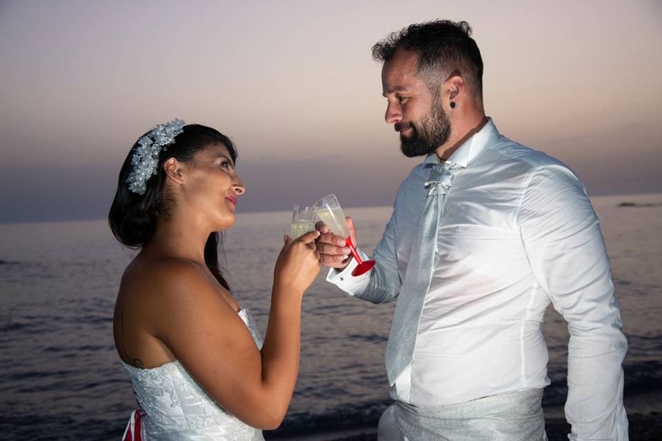 Brindisi in spiaggia