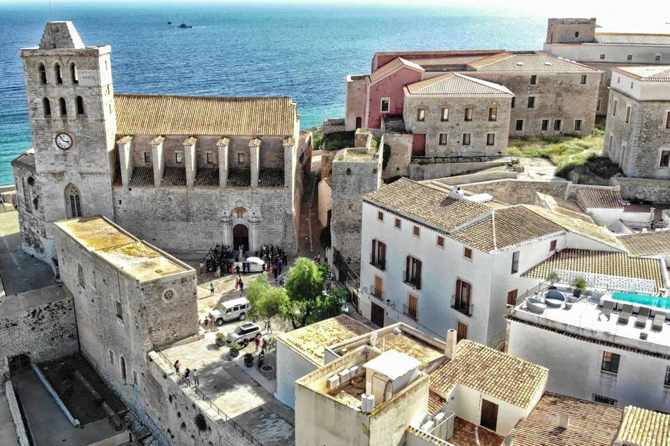 Splendido panorama di Ibiza