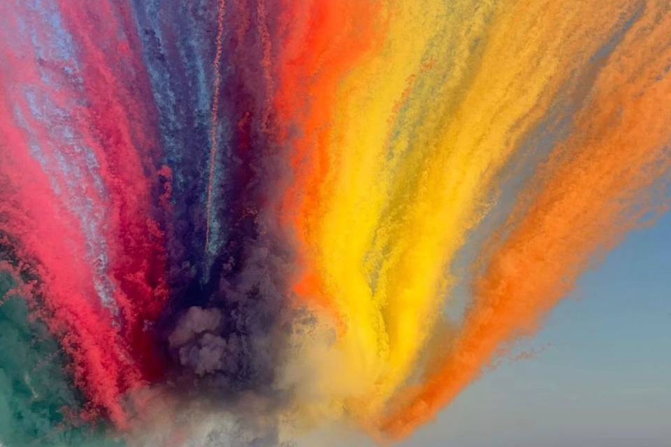 Arcobaleno di fumo