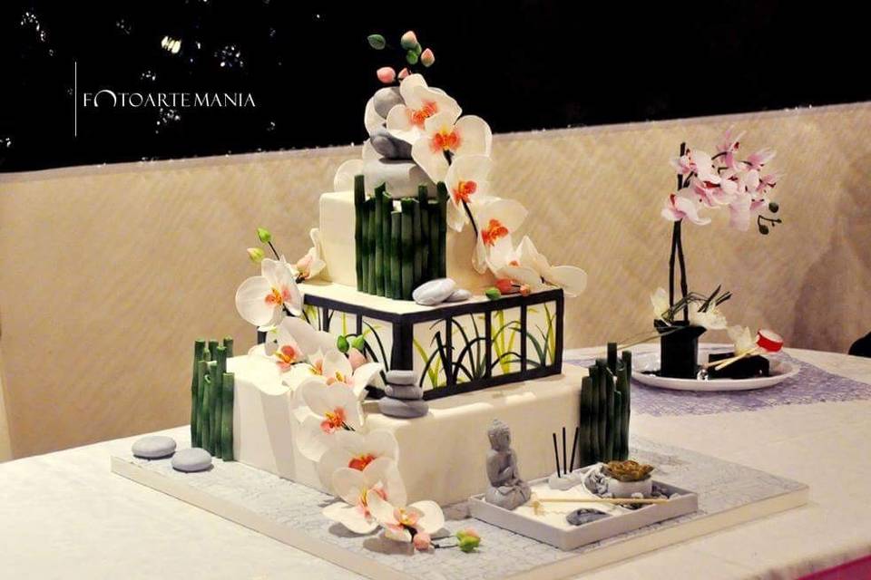 Zen Wedding Cake