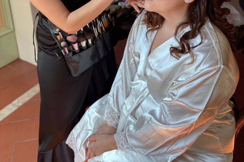 Backstage trucco Sara