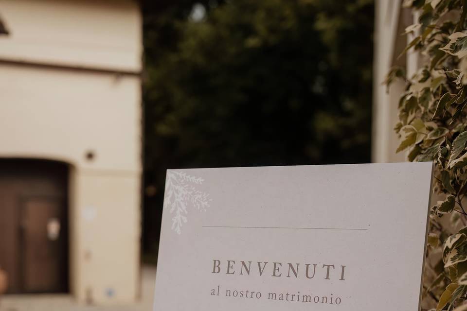 Cartello benvenuto