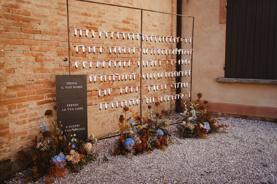 Tableau con escort card