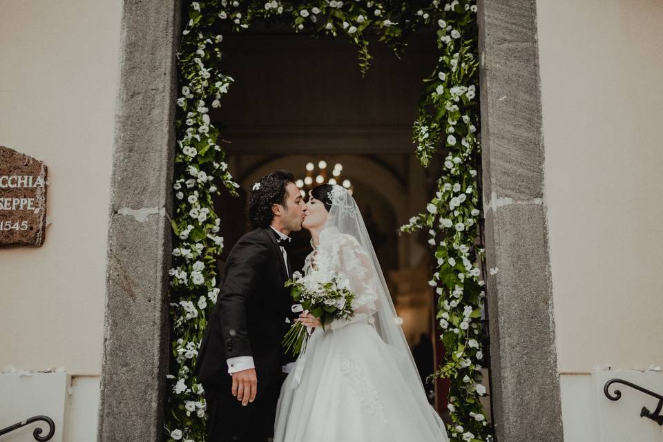 Matrimonio con bouganvillea