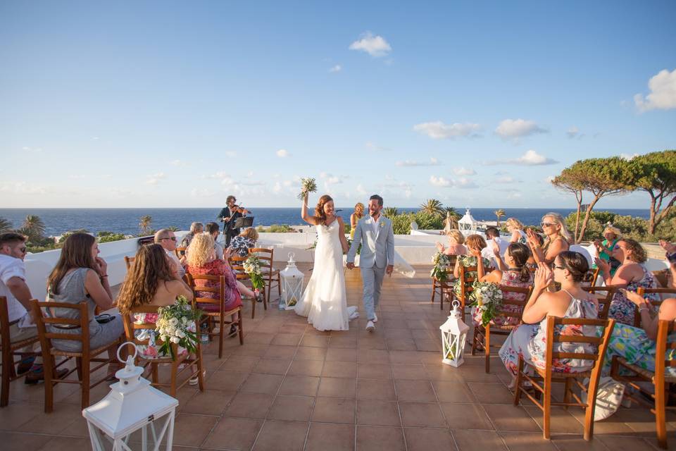 Just married in stromboli