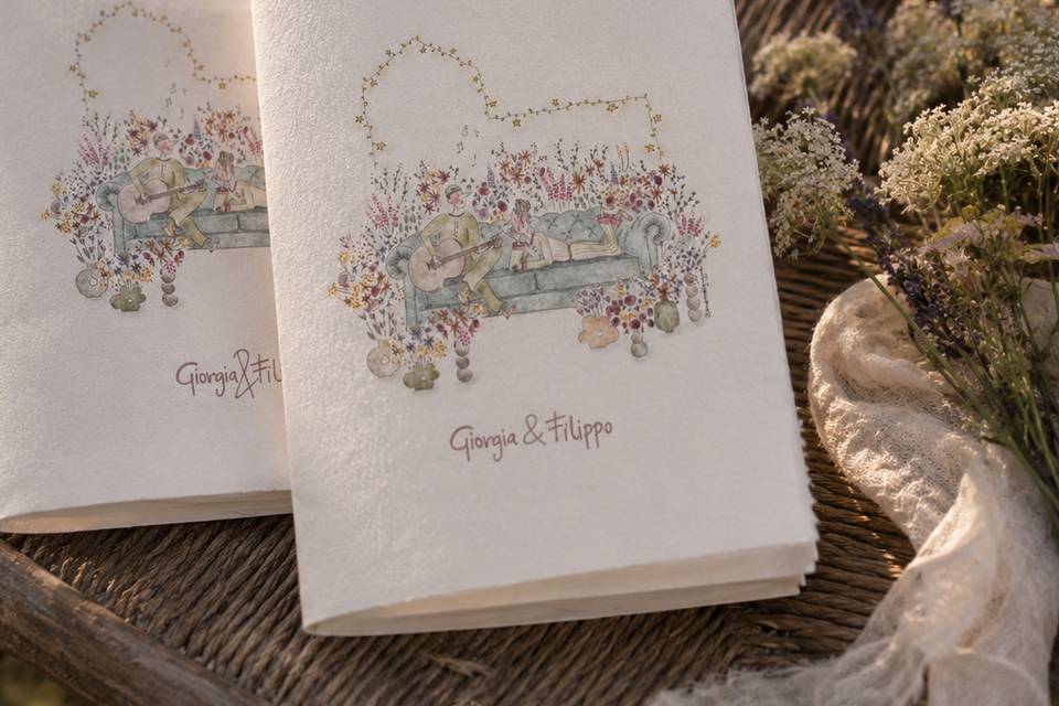 Libretto cerimonia illustrato