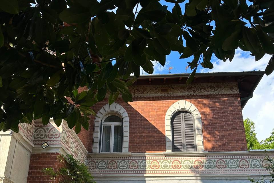 Ingresso alla villa