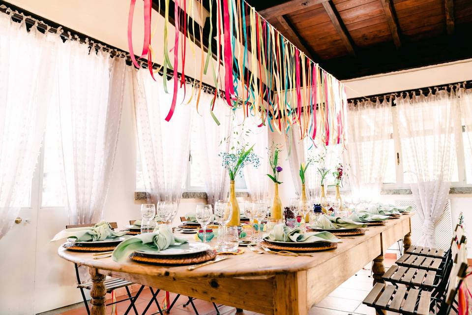 Colorful wedding