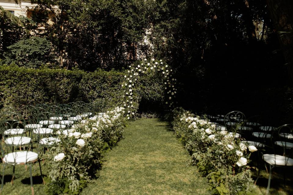 Le Voilà_ricevimento giardino