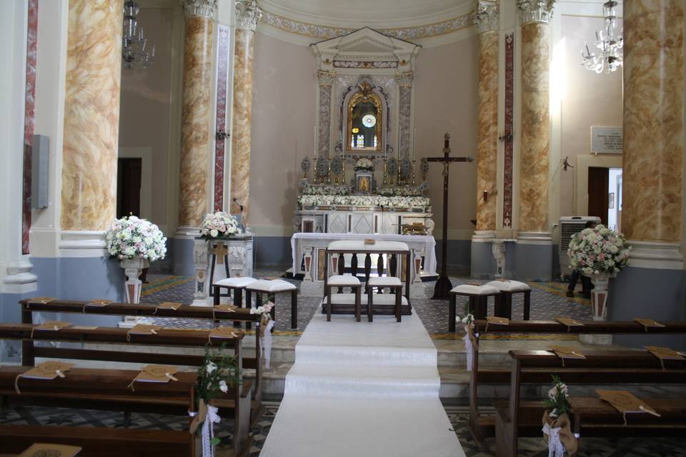 Allestimento interno chiesa