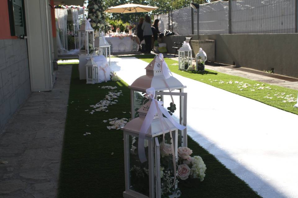 Allestimento casa sposa