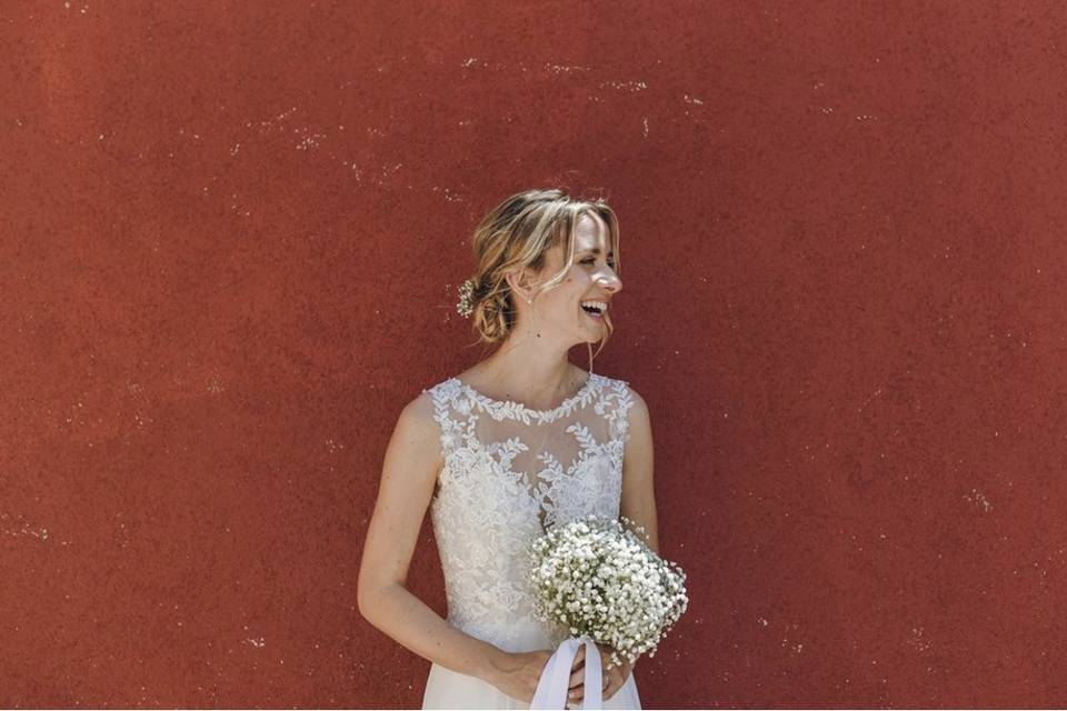 Flowers on hair