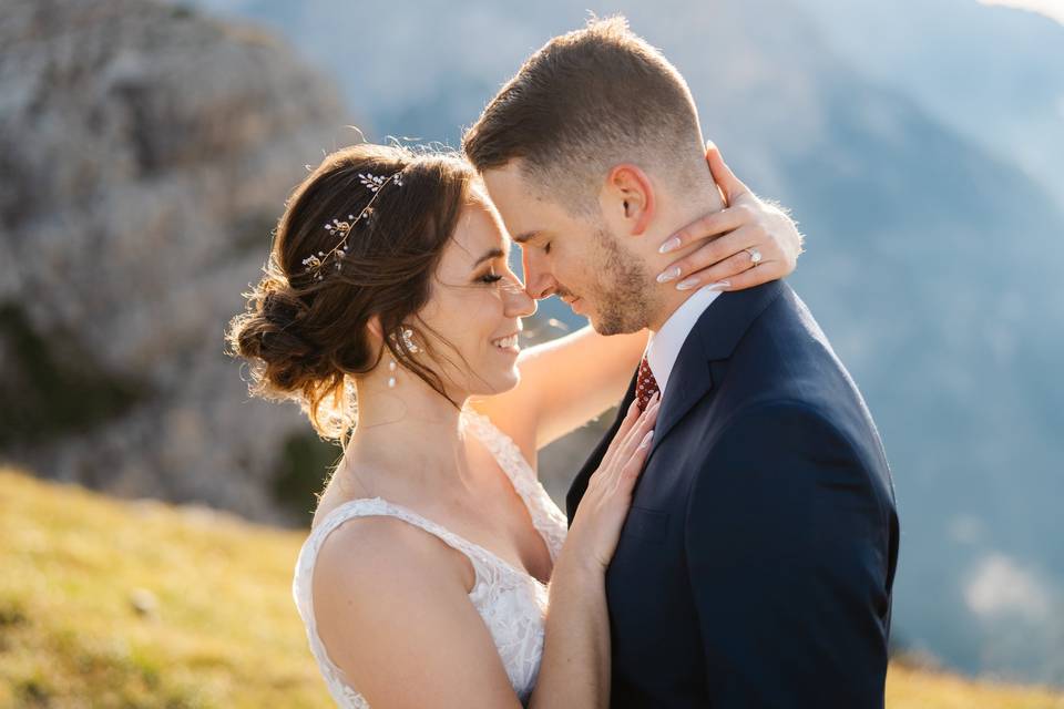 Bride in Dolomities