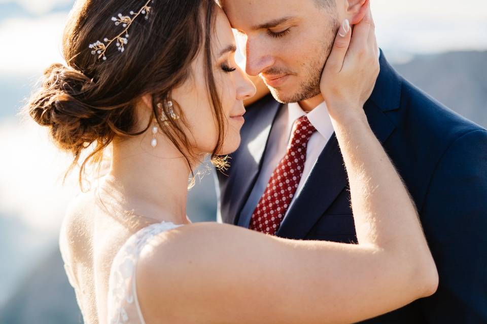 Bride in Dolomities