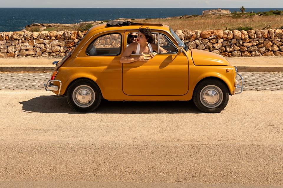 FIAT 500 GIALLO POSITANO