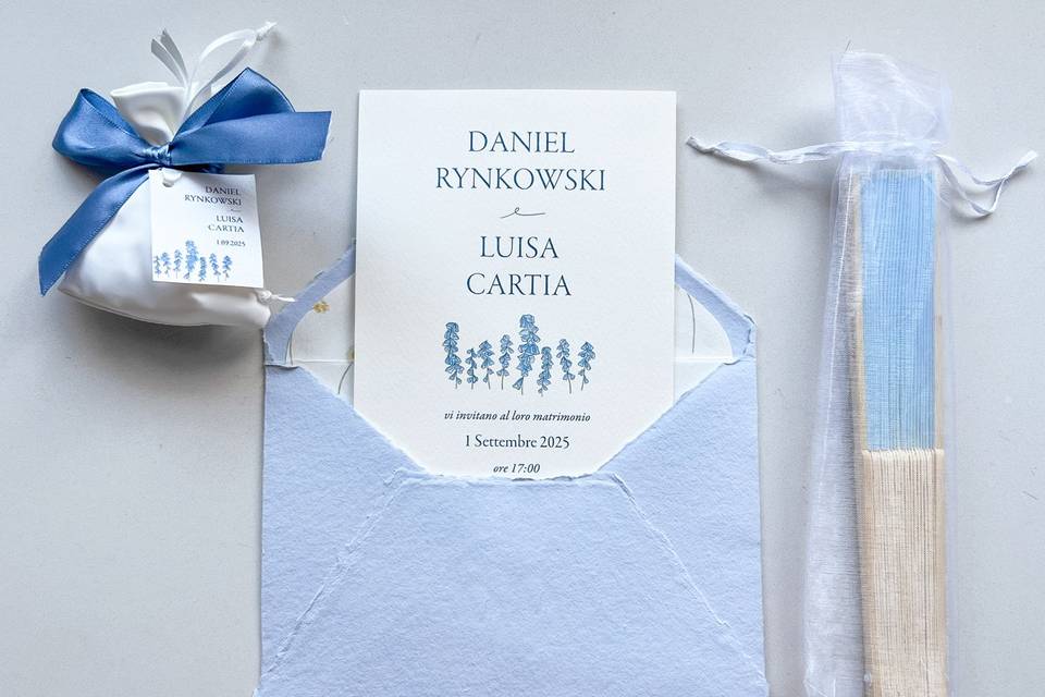 Invito e biglietto confetti