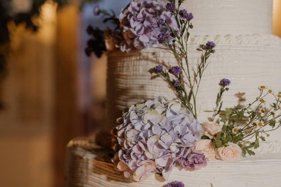 Torta nuziale decorata