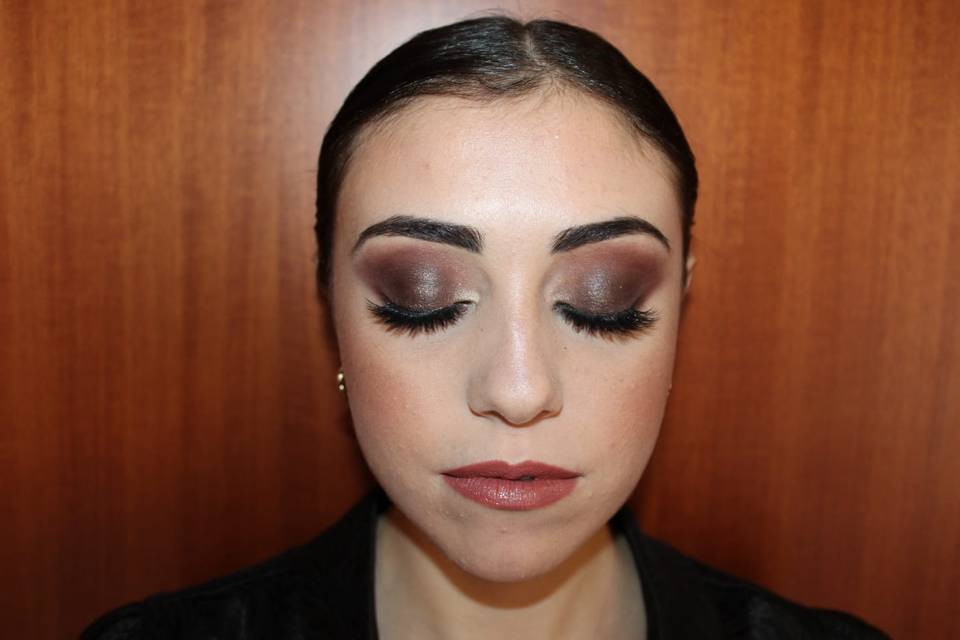 Smokey eyes borgogna