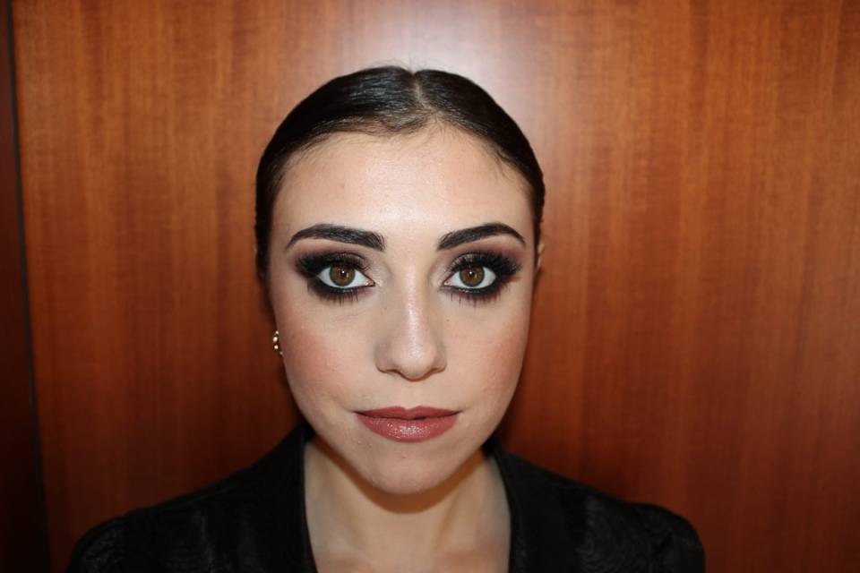 Smokey eyes borgogna