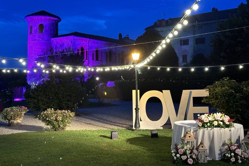 Illuminazione matrimonio