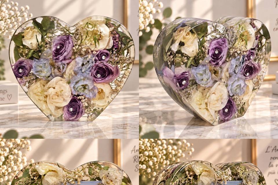 Cuore base piatta grande