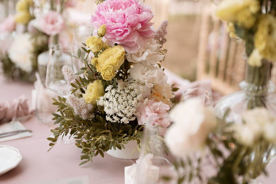 Composizione peonie