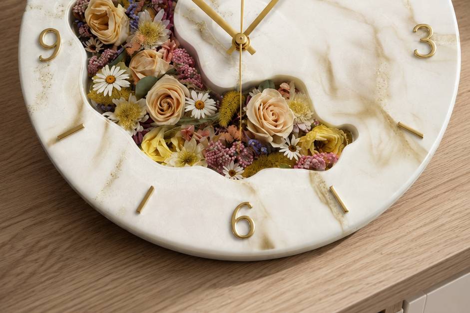 Orologio con bouquet