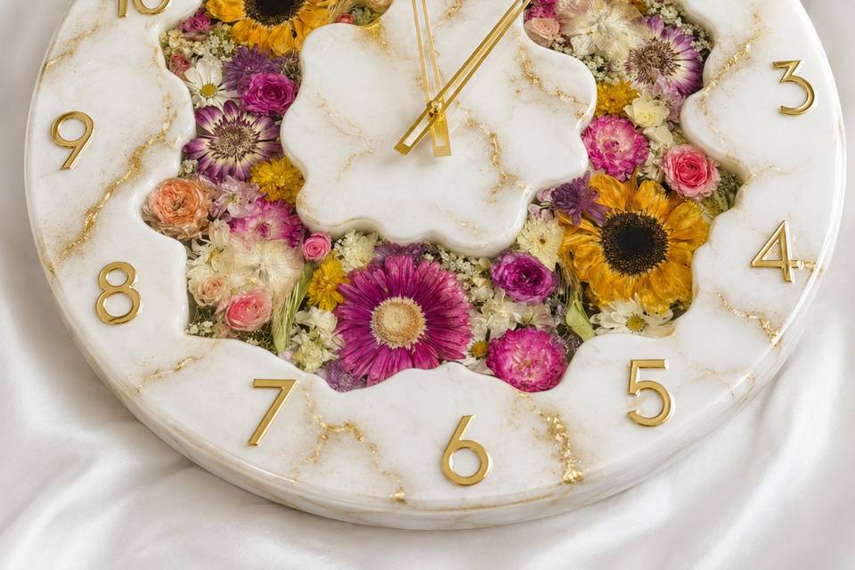 Orologio con bouquet