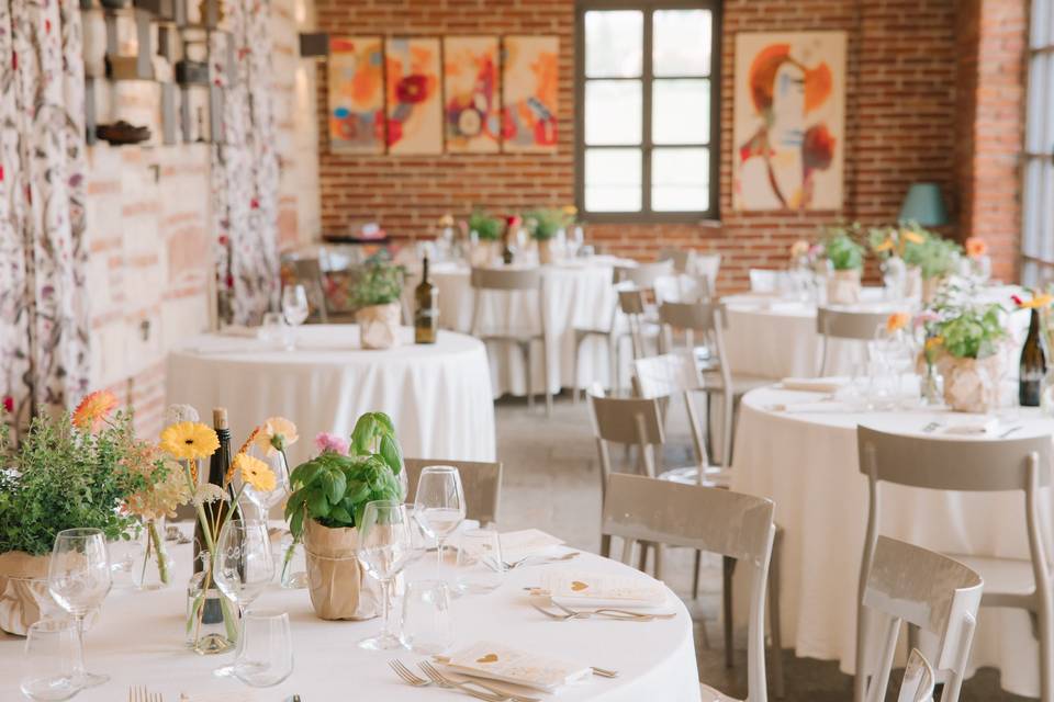 Allestimento tavoli
