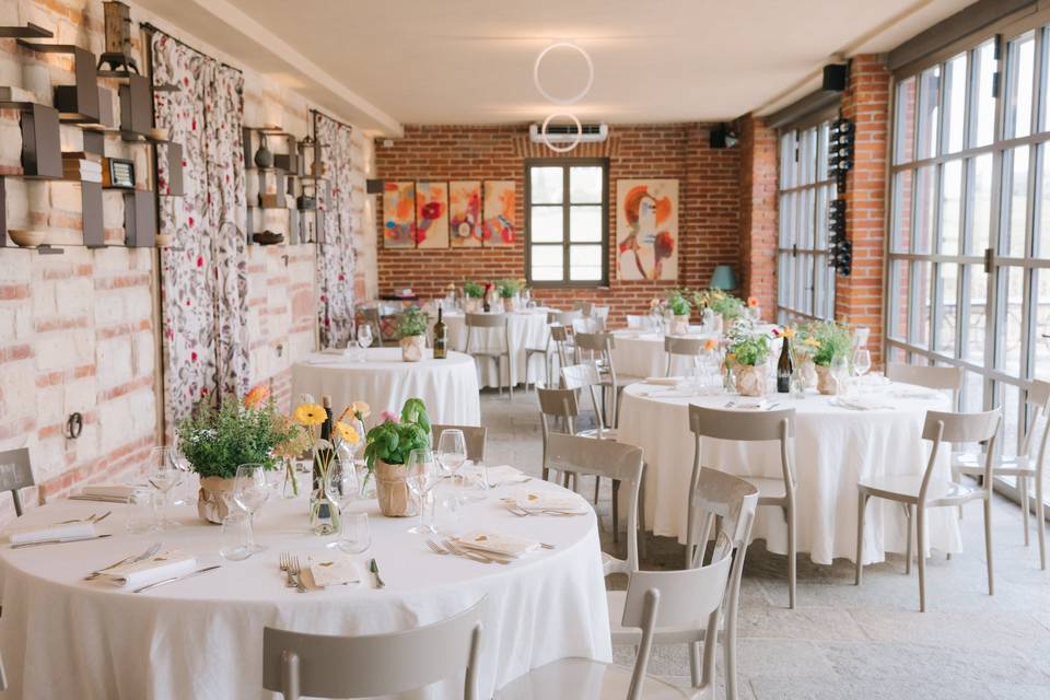 Allestimento tavoli