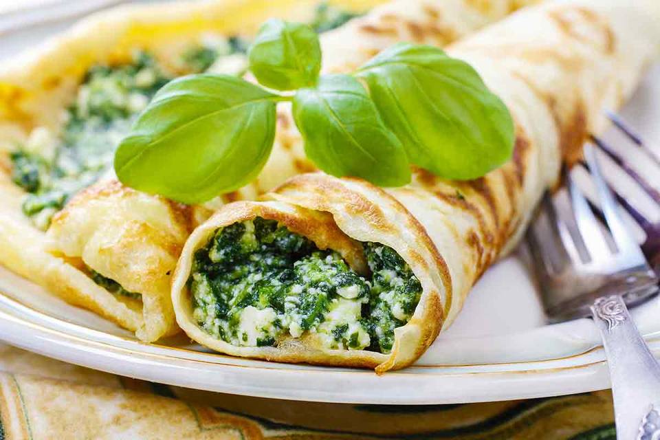 Crespelle ricotta e spinaci