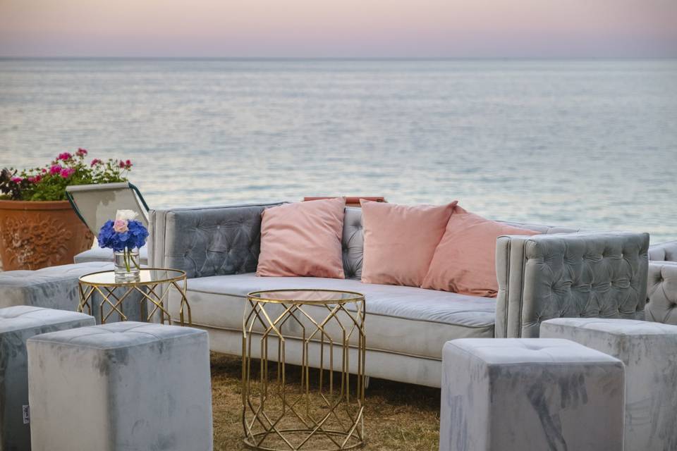 Allestimento terrazza evento p