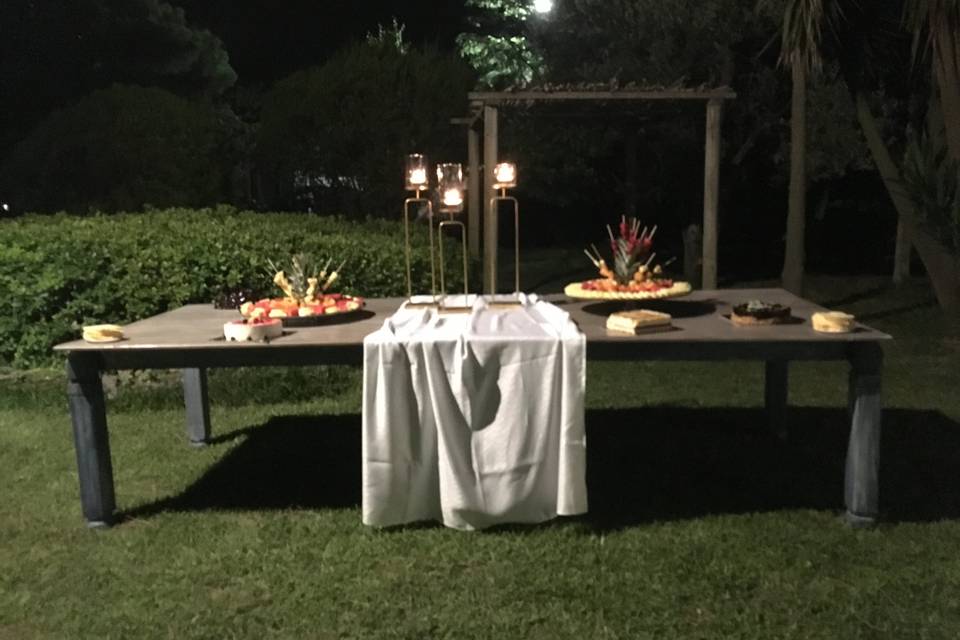 Buffet dolci esterno