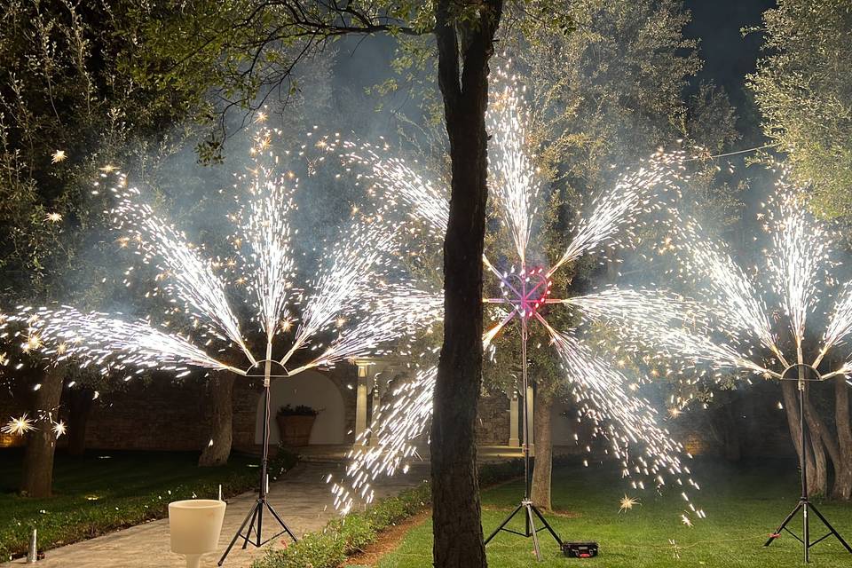 Costo fontane fredde e fuochi d'artificio - Organizzazione