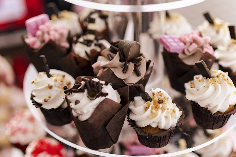 Buffet di mini Cupcakes