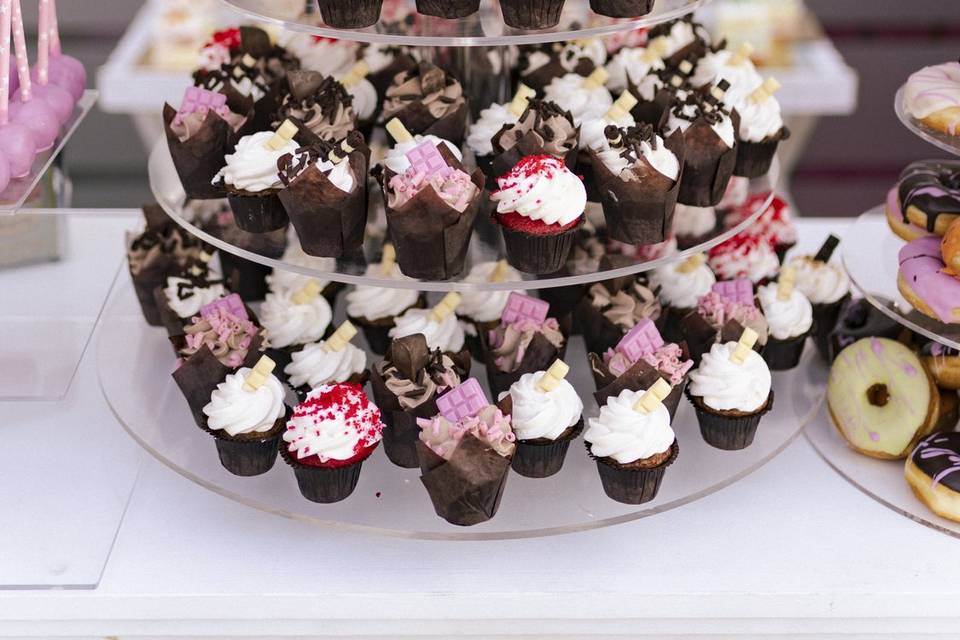 Buffet di mini Cupcakes