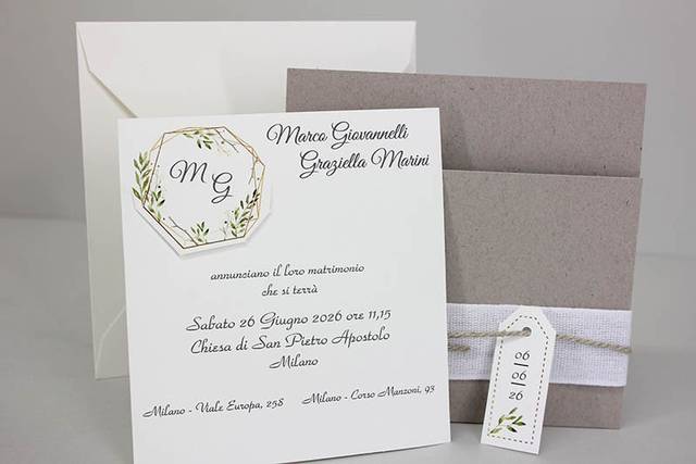 Partecipazioni matrimonio personalizzabili - Stampato e spedito